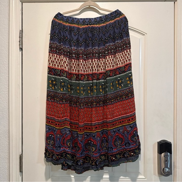 Orvis Colorful Patterned Maxi Skirt - Picture 3 of 6